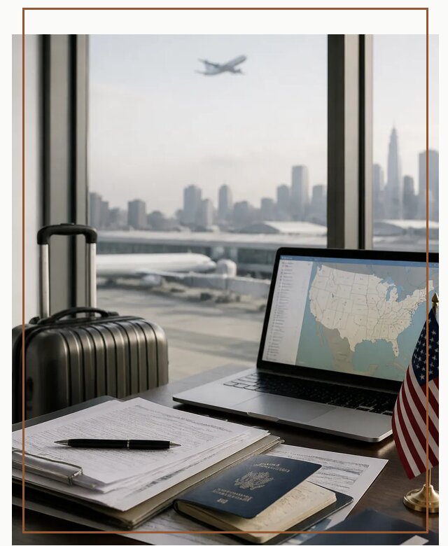 Сопровождение переезда в США в Усинске по цене от 76785 р. | Гиперактив-Снс